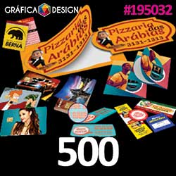 500 cópias iguais | AVISO Troca de Óleo | id 195032 | +-4x5cm | Eletrostático para Vidro "Colante Sem Cola" | Impressão FRENTE Colorida VERSO Preto&Branco | 4x1 cores