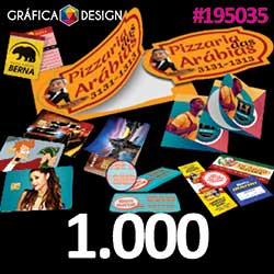 1.000 cópias iguais | AVISO Troca de Óleo | id 195035 | +-4x5cm | Eletrostático para Vidro "Colante Sem Cola" | Impressão FRENTE Colorida VERSO Preto&Branco | 4x1 cores