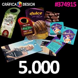 5.000 cópias iguais | Tag para Garrafa Verniz Total Frente | id 374915 | +-5,5x10cm | Papel Supremo 300g VERSO IDEAL PARA ESCREVER | Faca Corte Padrão | Impressão FRENTE e VERSO Coloridos | 4x4 cores