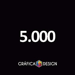 5000 cópias iguais | Cartão | id 383525 | 15x18cm A5 Mini | +-Metade do Sulfite | Papel Couchê 300g PAPEL CARTÃO + ENCORPADO | Impressão FRENTE Colorida apenas | 4x0 cores