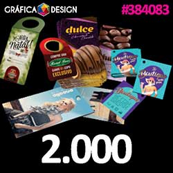 2.000 cópias iguais | Tag Laminação Fosca com Verniz Localizado e Hot-Stamping Frente | id 384083 | +-4x5cm | Papel Couchê 300g PAPEL CARTÃO + ENCORPADO | 1 (um) Furo 3 (três) ou 5 (cinco) mm | Impressão FRENTE e VERSO Coloridos | 4x4 cores