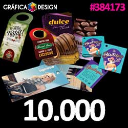 10.000 cópias iguais | Tag Laminação Fosca com Verniz Localizado e Hot-Stamping Frente | id 384173 | 5x9cm CARTÃO PADRÃO | Papel Couchê 300g PAPEL CARTÃO + ENCORPADO | 1 (um) Furo 3 (três) ou 5 (cinco) mm | Impressão FRENTE e VERSO Coloridos | 4x4 co