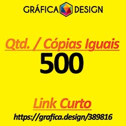 500 cópias iguais | Catálogo 12 Páginas | id 389816 | +-20x15cm | Papel Couchê 90g PROMOCIONAL | 1 (uma) Dobra + Intercalação + 2 (dois) Grampos | Impressão FRENTE e VERSO Coloridos | 4x4 cores