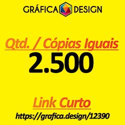 2.500 cópias iguais | Catálogo 8 Páginas | id 12390 | 10x15cm A6 +-4 dentro da Sulfite | Papel Couchê 150g Padrão MELHOR | 1 (uma) Dobra + Intercalação + 2 (dois) Grampos | Impressão FRENTE e VERSO Coloridos | 4x4 cores