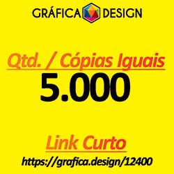 5.000 cópias iguais | Catálogo 8 Páginas | id 12400 | +-20x15cm | Papel Couchê 150g Padrão MELHOR | 1 (uma) Dobra + Intercalação + 2 (dois) Grampos | Impressão FRENTE e VERSO Coloridos | 4x4 cores
