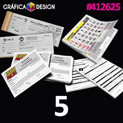 5 cópias iguais | Bloco de Anotações | id 412625 | 15x21cm A5 +-Metade da Sulfite | Papel Sulfite 75g SIMPLES DE IMPRESSORA | Bloco Colado c/ 100 folhas | Impressão FRENTE e VERSO Preto&Branco | 1x1 cor