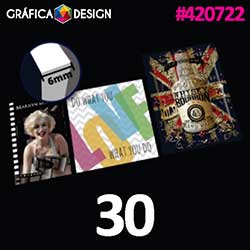 30 unidades | Quadro Decorativo Adesivado com Laminação Fosca  | id 420722 | +-30x40cm | Plástico Colante Vinil Fosco aplicado em Madeira MDF 3mm | Base em Madeira MDF | Impressão FRENTE Colorida apenas | 4x0 cores