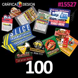 100 cópias iguais | Ímã de Geladeira com Faca Padrão Supremo | id 15527 | +-4x5cm | Manta Magnética Total no Verso | Cantos Retos (Corte Simples) | Impressão FRENTE Colorida apenas | 4x0 cores