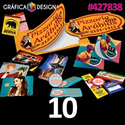 10 cópias iguais | Adesivo Político para Portão em Vinil 45x32cm | id 427838 | +-45x32cm | Plástico Colante Vinil | Impressão FRENTE Colorida apenas | 4x0 cores