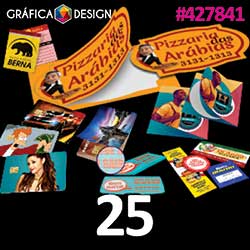 25 cópias iguais | Adesivo Político para Portão em Vinil 45x32cm | id 427841 | +-45x32cm | Plástico Colante Vinil | Impressão FRENTE Colorida apenas | 4x0 cores