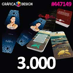 3.000 cópias iguais | Cartela para Bijuterias Laminação Fosca e Verniz Localizado 13x5cm | id 447149 | +-13x5cm | Papel Couchê 300g PAPEL CARTÃO + ENCORPADO | Corte Especial Padrão | 2 (dois) Furos 5mm + 4 (quatro) Furos 1mm | Impressão FRENTE e VERS