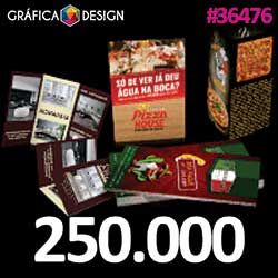 5.000 cópias iguais | Folder Verniz Total Frente 18x25cm | id 455374 | +-18x25cm | Papel Couchê 300g PAPEL CARTÃO + ENCORPADO | Impressão FRENTE Colorida apenas | 4x0 cores