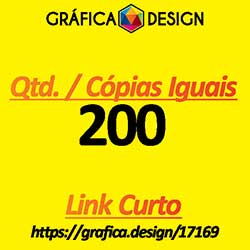 200 cópias iguais | Tag Laminação Fosca | id 17169 | +-4x5cm | Papel Couchê 300g PAPEL CARTÃO + ENCORPADO | 1 (um) Furo 3 (três) ou 5 (cinco) mm | Impressão FRENTE Colorida apenas | 4x0 cores