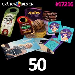 50 cópias iguais | Tag | id 17216 | +-18x5cm | Papel Supremo 300g VERSO IDEAL PARA ESCREVER | 1 (um) Furo 3 (três) ou 5 (cinco) mm | Impressão FRENTE Colorida apenas | 4x0 cores