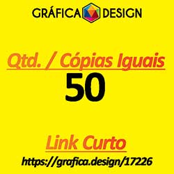 50 cópias iguais | Tag | id 17226 | +-18x5cm | Papel Supremo 300g VERSO IDEAL PARA ESCREVER | 1 (um) Furo 3 (três) ou 5 (cinco) mm | Impressão FRENTE e VERSO Coloridos | 4x4 cores