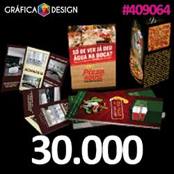 1.000.000 cópias iguais | Folder 10x14cm | id 24395 | 10x14cm A6 PROMO +-4 dentro da Sulfite | Papel Couchê 90g PROMOCIONAL | Impressão FRENTE Colorida apenas | 4x0 cores