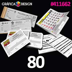 80 cópias iguais | Bloco de Anotações com 100 folhas Sulfite 90g 7x5cm | id 411662 | +-7x5cm | Papel Sulfite 90g PAPEL SIMPLES | Bloco Colado c/ 100 folhas | Impressão FRENTE e VERSO Coloridos | 4x4 cores