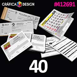 40 cópias iguais | Bloco de Anotações com 100 folhas Sulfite 75g Preto e Branco 7x5cm | id 412691 | +-7x5cm | Papel Sulfite 75g SIMPLES DE IMPRESSORA | Bloco Colado c/ 100 folhas | Impressão FRENTE Preto&Branco | 1x0 cor