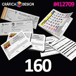 160 cópias iguais | Bloco de Anotações com 100 folhas Sulfite 75g Preto e Branco 7x5cm | id 412709 | +-7x5cm | Papel Sulfite 75g SIMPLES DE IMPRESSORA | Bloco Colado c/ 100 folhas | Impressão FRENTE e VERSO Preto&Branco | 1x1 cor