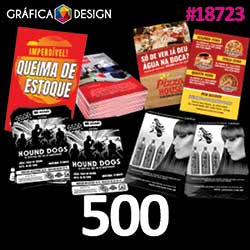 500 cópias iguais | Folheto PB | id 18723 | 21x30cm A4 Sulfite Impressora | Papel Sulfite 75g SIMPLES DE IMPRESSORA | Impressão FRENTE e VERSO Preto&Branco | 1x1 cor