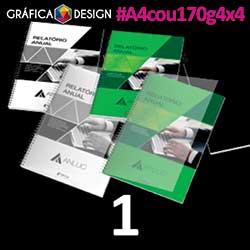1 cópia | Impressão A4 | id A4cou170g4x4 | 21x30cm A4 Sulfite Impressora | Papel Couchê 170g FOSCO, NOBRE & CHIC | Impressão FRENTE e VERSO Coloridos | 4x4 cores