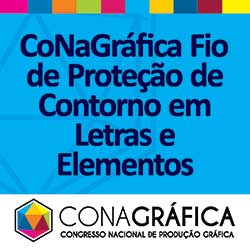 CoNaGráfica Fio de Proteção de Contorno em Letras e Elementos Brancos