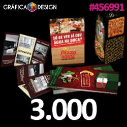 250 cópias iguais | Folder Kraft 240g com Tinta Branca 18x15cm | id 458338 | 15x18cm A5 Mini | +-Metade do Sulfite | Papel Kraft 240g MARROM + 5º Cor BRANCA | Impressão FRENTE Colorida apenas | 4x0 cores