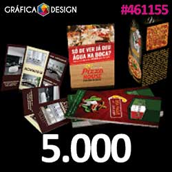 250 cópias iguais | Folder Kraft 240g com Tinta Branca 45x10cm | id 458605 | +-45x10cm | Papel Kraft 240g MARROM + 5º Cor BRANCA | Impressão FRENTE e VERSO Coloridos | 4x4 cores