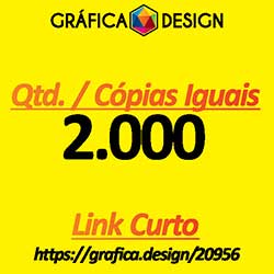 2.000 cópias iguais | Tag Laminação Fosca | id 20956 | +-4x5cm | Papel Couchê 250g PAPEL CARTÃO + BARATO | 1 (um) Furo 3 (três) ou 5 (cinco) mm | Impressão FRENTE Colorida apenas | 4x0 cores