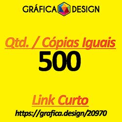 500 cópias iguais | Tag Laminação Fosca | id 20970 | +-18x5cm | Papel Couchê 250g PAPEL CARTÃO + BARATO | 1 (um) Furo 3 (três) ou 5 (cinco) mm | Impressão FRENTE e VERSO Coloridos | 4x4 cores