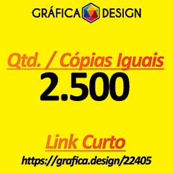2.500 cópias iguais | Catálogo Verniz Total Frente e Verso 8 Páginas | id 22405 | 10x15cm A6 +-4 dentro da Sulfite | Papel Couchê 80g PAPEL + BARATO | 1 (uma) Dobra + Intercalação + 2 (dois) Grampos | Impressão FRENTE e VERSO Coloridos | 4x4 cores