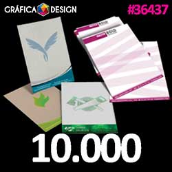 10.000 cópias iguais | Papel Timbrado | id 36437 | 21x30cm A4 Sulfite Impressora | Papel Sulfite 90g PAPEL SIMPLES | Impressão FRENTE Colorida apenas | 4x0 cores