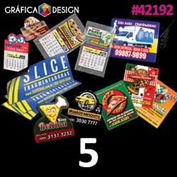 5 cópias iguais | Ímã Porta de Carro | id 42192 | +-30x15cm | Plástico Colante Vinil aplicado com Manta Magnética Total no Verso | Corte Reto / Faca Padrão | Impressão FRENTE Colorida apenas | 4x0 cores
