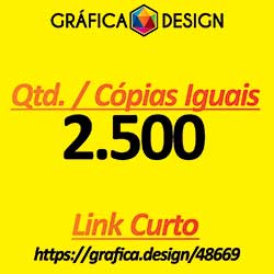 2.500 cópias iguais | Catálogo 8 Páginas | id 48669 | +-23x21cm | Papel Couchê 120g NORMAL | 1 (uma) Dobra + Intercalação + 2 (dois) Grampos | Impressão FRENTE e VERSO Coloridos | 4x4 cores