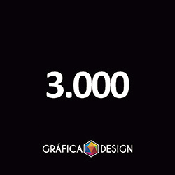 3000 cópias iguais | Cartão Laminação Fosca e Hot-Stamping Frente | id 56771 | 15x18cm A5 Mini | +-Metade do Sulfite | Papel Couchê 300g PAPEL CARTÃO + ENCORPADO | Impressão FRENTE Colorida apenas | 4x0 cores