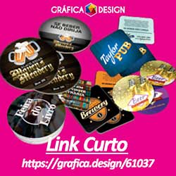 500 cópias iguais | Porta Copos Redondo Verniz Total Frente | id 61037 | +-8,5x8,5cm | Papel Couchê 250g PAPEL CARTÃO + BARATO | Corte Especial Redondo | Impressão FRENTE Colorida apenas | 4x0 cores