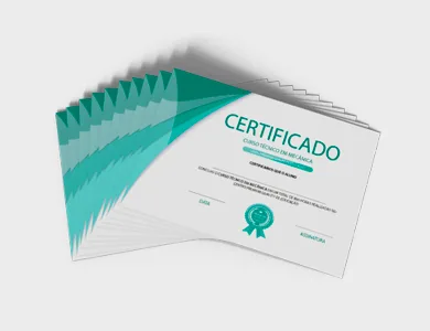 Certificado com Dados Variáveis em | Papel Couchê 300g | 15x21cm | Impressão Só Frente | 4x0 cores