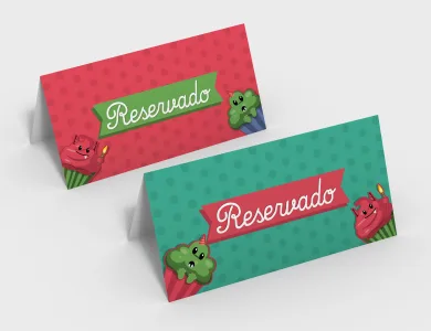 Display de Mesa com Arte Variável Tipo A em PVC 0,5mm Cristal Frente e Verso 8,5x11,4cm | Impressão Só Frente | 4x0 cores