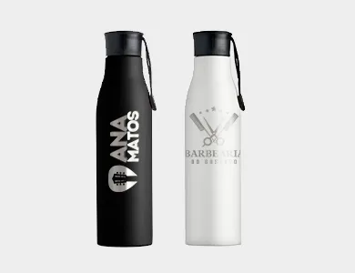 Garrafa Inox Noir 800ml Gravação a Laser - 1x0