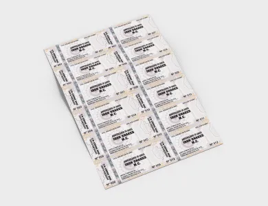 Ingresso de Segurança Numerado Papel Filigranado 120g | 10,5x5cm | Impressão Só Frente | 4x0 cores