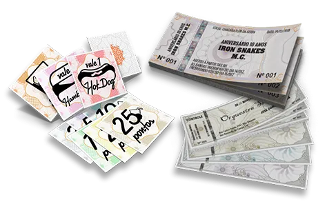 Kit de Amostras FICHAS e INGRESSOS
