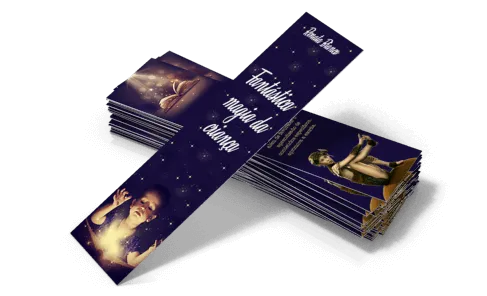 Marcador de Página | Papel Couchê 250g | Verniz Total Frente 5x22,5cm | Impressão Só Frente | 4x0 cores