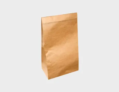 Saco para Delivery Sem Impressão Pequeno até 5kg Papel Kraft 18x30x10cm - Sem Impressão