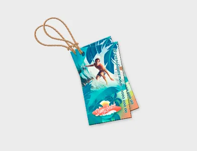 Tag Especial Kraft 240g com Tinta Branca Sem Verniz 4x5cm - 4x0