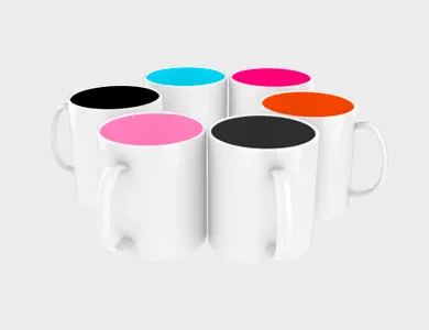 Caneca de Café Color em Polímero para Sublimação - 325ml - Não Informado