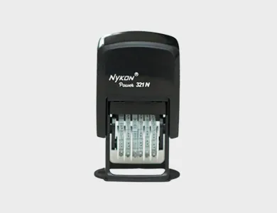 Carimbo Numerador SEM PERSONALIZAÇÃO Nykon ® 321 N 5x25mm - Sem Impressão