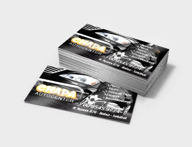 Cartão de Visita Metal Premium 9x5cm - 4x0