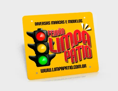 Cobre Placa para Moto em PVC 0,5mm Fosco Frente e Verso 20,5x17,5 cm - 4x0