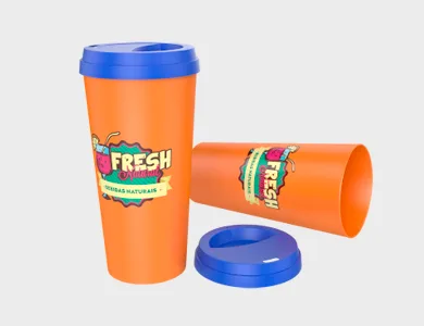 Copo Caldereta Eco com Tampa Café 520ml - 1 Cor de Impressão - 1x1