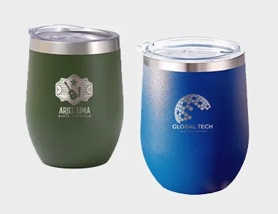Copo Cuia 360ml com Tampa e Acrilico Gravação a Laser - 1x1